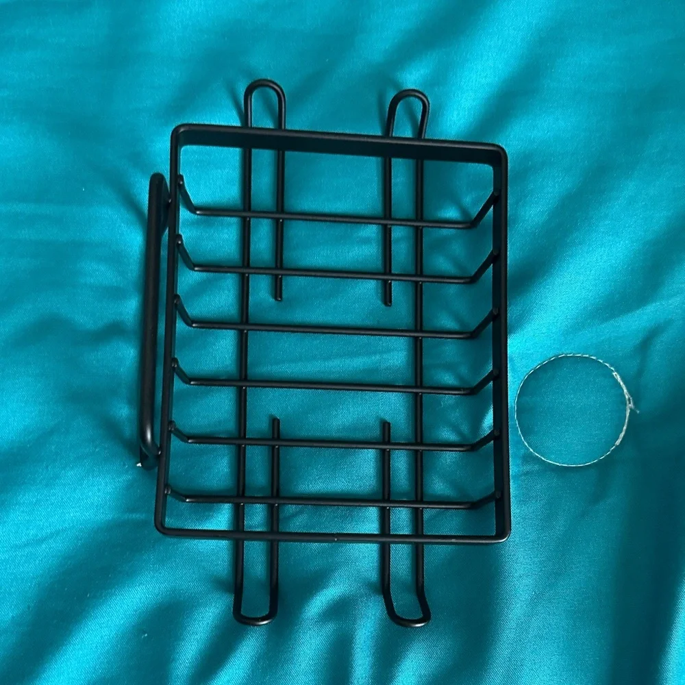 Black Metal Wall Rack